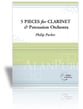 FIVE PIECES FOR CLARINET PERC ENSEMBLE cover